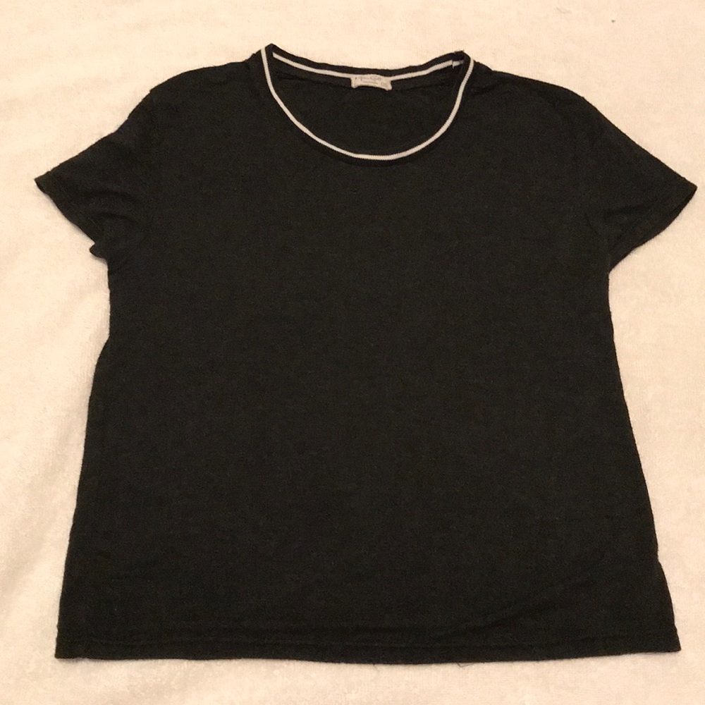 Brandy Melville Dark Heather Grey Crop Top